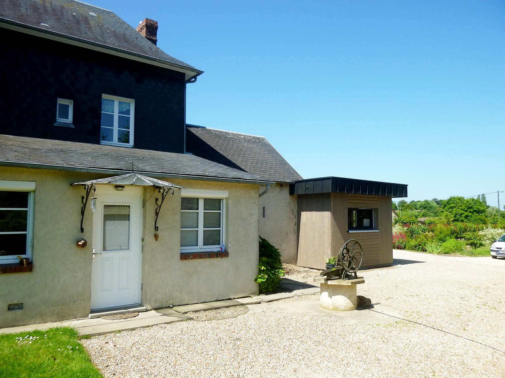 Extension bois d'une maison Bosc Roger en Roumois