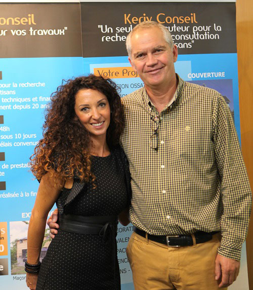 Emmanuelle Rivassous au salon de la maison déco à Rouen