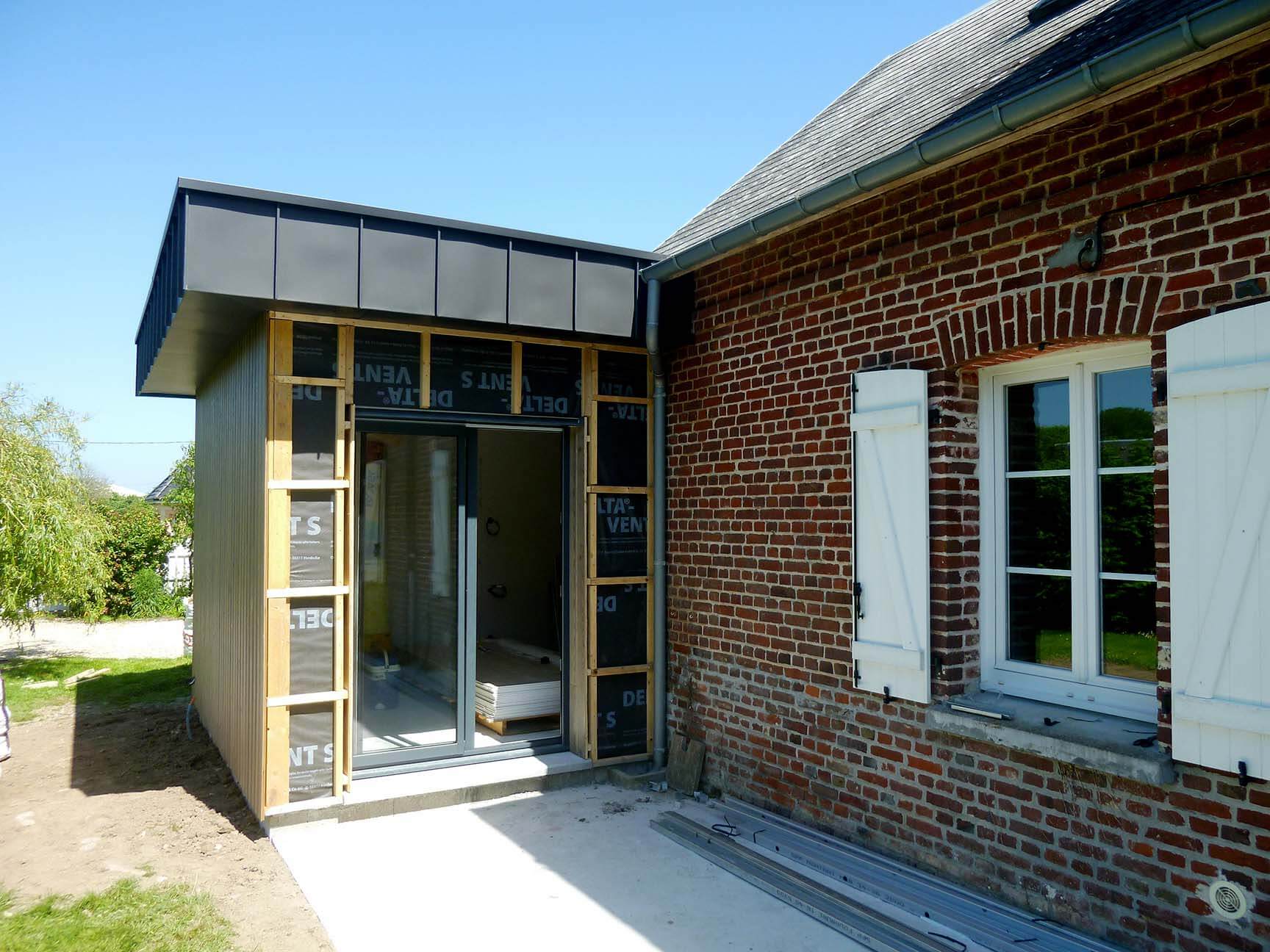 Extension d'une maison dans l'Eure